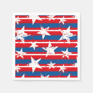 Patriottisch stars Paper Napkins Servet