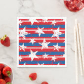 Patriottisch stars Paper Napkins Servet (Insitu)