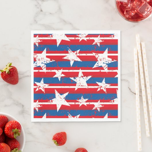 Patriottisch stars Paper Napkins Servet (Insitu)