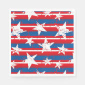 Patriottisch stars Paper Napkins Servet (Voorkant)