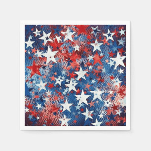Patriottisch stars Paper Napkins Servet