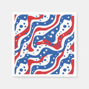 Patriottisch stars Paper Napkins Servet