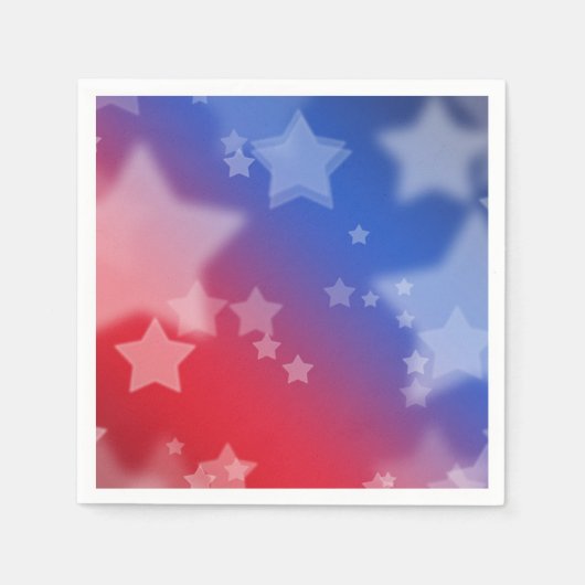 Patriottisch stars Paper Napkins Servetten (Voorkant)
