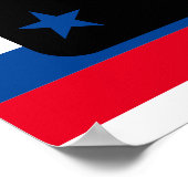 Patriottisch Stars & Stripes Afstuderen Poster (Hoek)