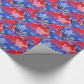 Patriottisch stars Verpakkingspapier Cadeaupapier (Hoek)