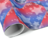 Patriottisch stars Verpakkingspapier Cadeaupapier (Rol Hoek)