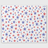 Patriottisch stars Verpakkingspapier Cadeaupapier (Vlak)