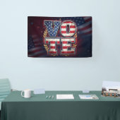 Patriottisch STEM Amerikaanse Vlag Typografie Ontw Spandoek (Beurs)