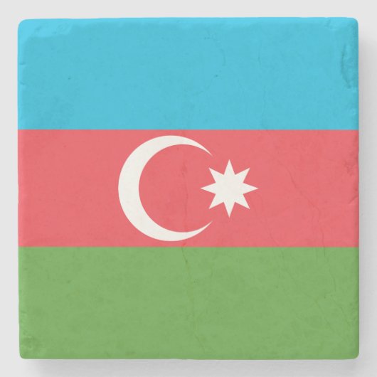 Patriottisch stenen onderzetter met de vlag van Az (Voorkant)