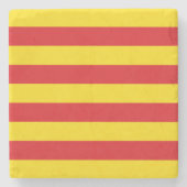 Patriottisch stenen onderzetter met de vlag van Ca (Voorkant)