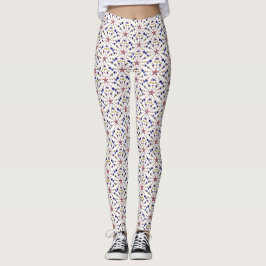 Patriottisch sterrenpatroon, vakantie Leggings