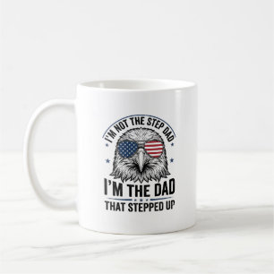 Patriottisch stiefvader adelaar vintage shirt ontw koffiemok