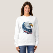 Patriottisch sweatshirt voor vrouwen (Voorkant volledig)