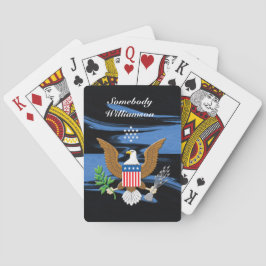 Patriottisch symbool van de Verenigde Staten perso Pokerkaarten