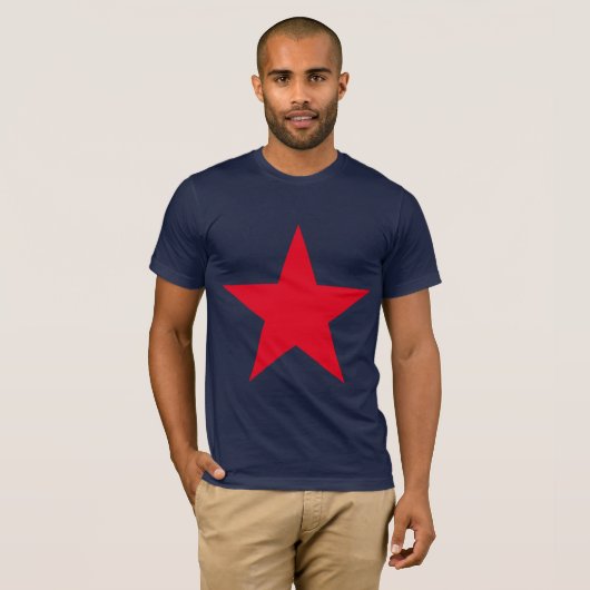 Patriottisch symbool van het Rode Star Symbool van T-shirt (Voorkant volledig)