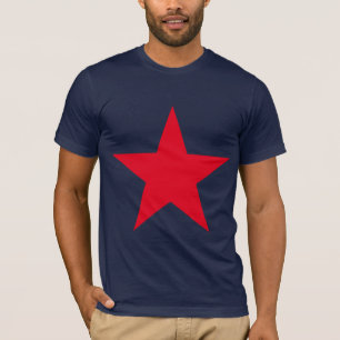 Patriottisch symbool van het Rode Star Symbool van T-shirt