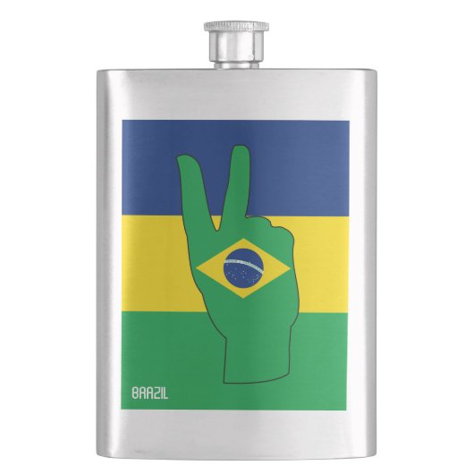 Patriottisch symbool voor de Braziliaanse vlag Flacon (Voorkant)