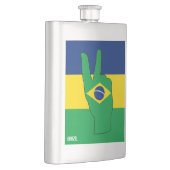 Patriottisch symbool voor de Braziliaanse vlag Flacon (Rechts)