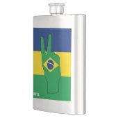 Patriottisch symbool voor de Braziliaanse vlag Flacon (Links)