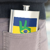 Patriottisch symbool voor de Braziliaanse vlag Flacon (Voorbeeld)