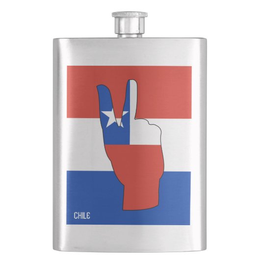 Patriottisch symbool voor de overwinning van Chili Flacon (Voorkant)