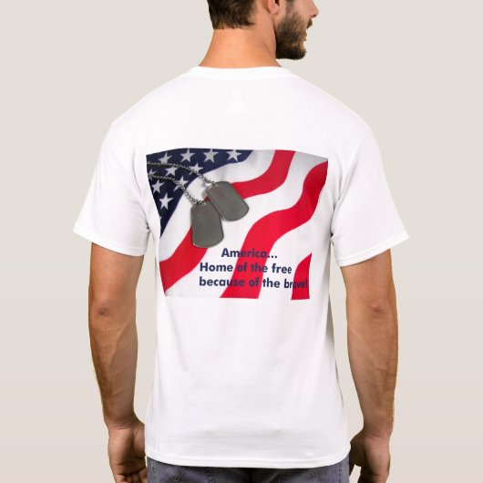 Patriottisch T-shirt (Achterkant)