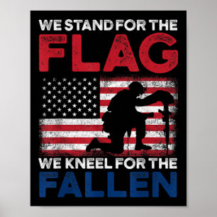 Patriottisch T-shirt. Memorial Day patriottische k Poster