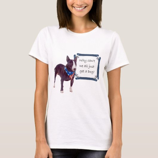 Patriottisch T-shirt voor Bull Terrier (Voorkant)