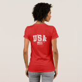 Patriottisch T-shirt voor vrouwen (Achterkant volledig)