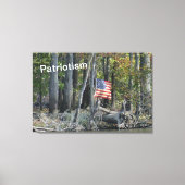 Patriottisch tafereel buiten canvas afdruk (Voorkant)