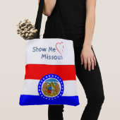 Patriottisch Tas Show me Love Missouri (Dichtbij)