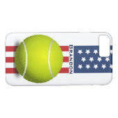 Patriottisch Tennis Design iPhone 7-Hoesje Case-Mate iPhone Case (Achterkant (Horizontaal))