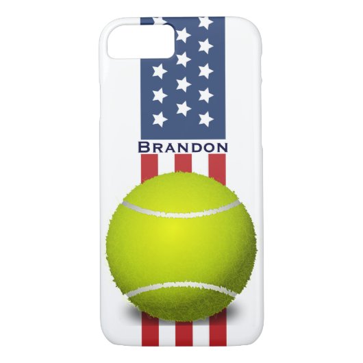 Patriottisch Tennis Design iPhone 7-Hoesje Case-Mate iPhone Case (Achterkant)