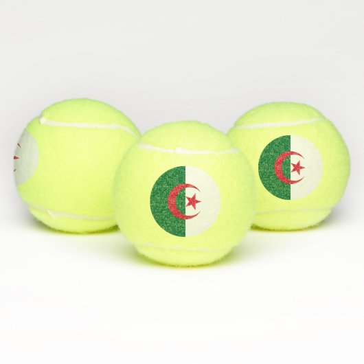 Patriottisch tennisbal met vlag van Algerije Tennisballen (Multi)