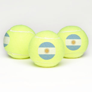 Patriottisch tennisbal met vlag van Argentinië Tennisballen