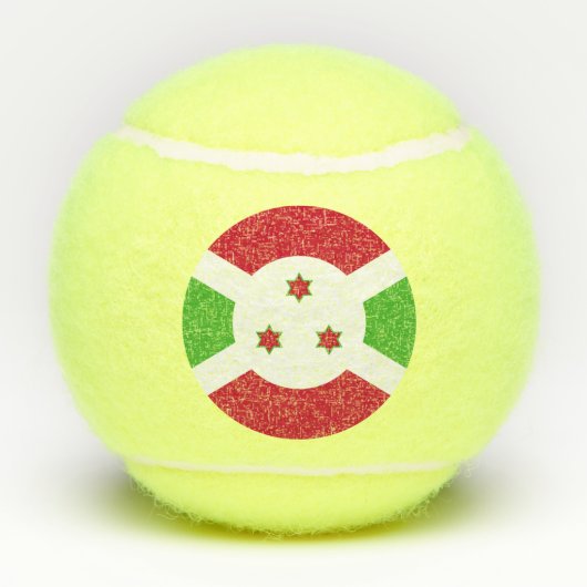 Patriottisch tennisbal met vlag van Burundi Tennisballen (Achterkant)