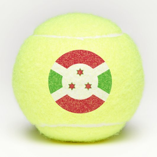Patriottisch tennisbal met vlag van Burundi Tennisballen (Voorkant)