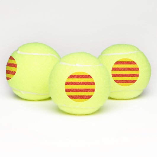 Patriottisch tennisbal met vlag van Catalonië Tennisballen (Multi)