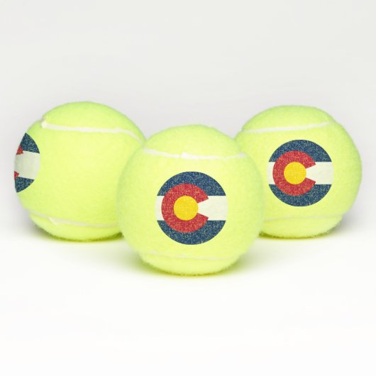 Patriottisch tennisbal met vlag van Colorado, Vere Tennisballen (Multi)