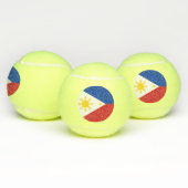 Patriottisch tennisbal met vlag van de Filipijnen Tennisballen (Multi)