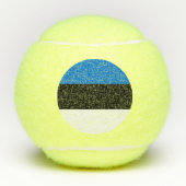 Patriottisch tennisbal met vlag van Estland Tennisballen (Voorkant)