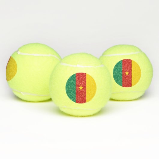 Patriottisch tennisbal met vlag van Kameroen Tennisballen (Multi)