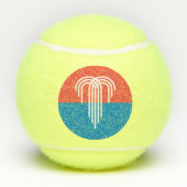 Patriottisch tennisbal met vlag van Kansas City Tennisballen (Achterkant)