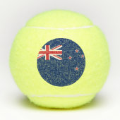 Patriottisch tennisbal met vlag van Nieuw-Zeeland Tennisballen (Voorkant)