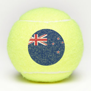 Patriottisch tennisbal met vlag van Nieuw-Zeeland Tennisballen