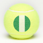 Patriottisch tennisbal met vlag van Nigeria Tennisballen (Achterkant)