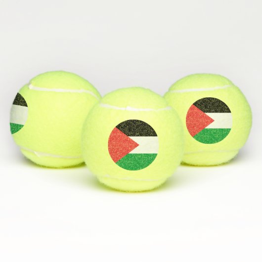 Patriottisch tennisbal met vlag van Palestina Tennisballen (Multi)
