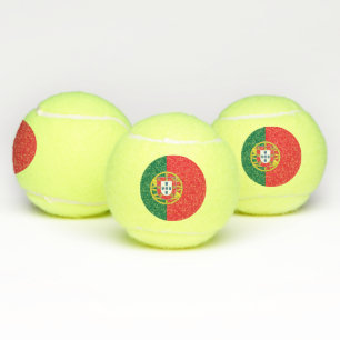 Patriottisch tennisbal met vlag van Portugal Tennisballen
