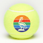 Patriottisch tennisbal met vlag van Sint-Petersbur Tennisballen (Achterkant)