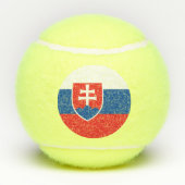 Patriottisch tennisbal met vlag van Slowakije Tennisballen (Achterkant)